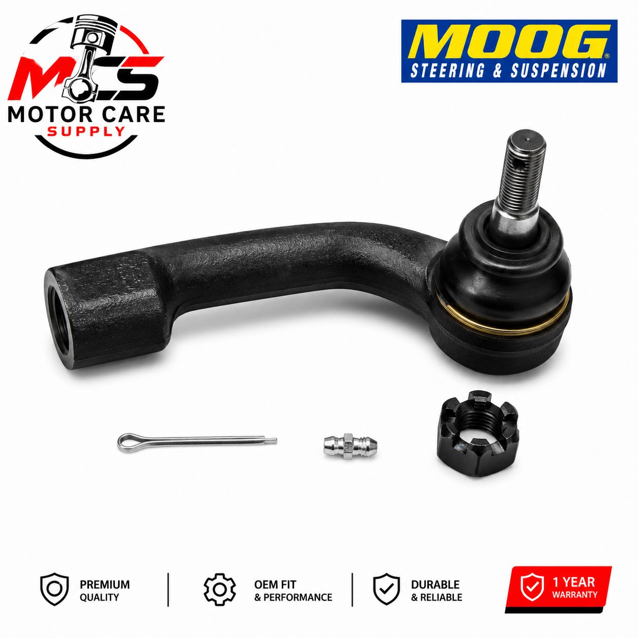 MOOG Front Outer Tie Rod End – Fits Ford F-150 2013  Steering Suspension Replacement