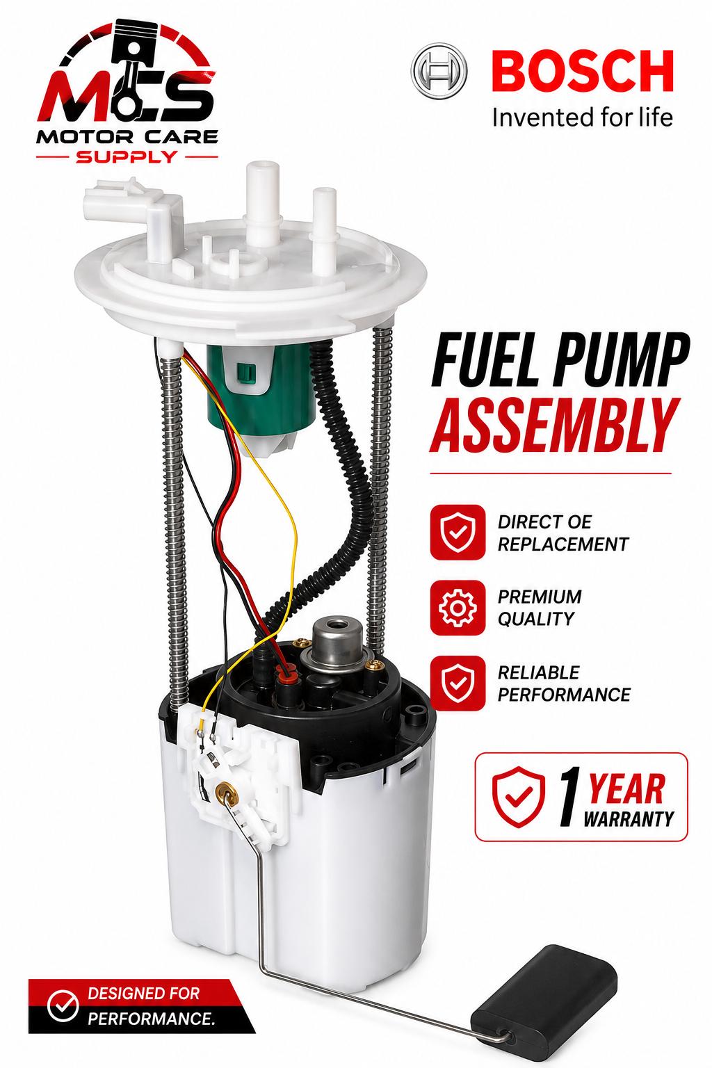 Bosch Fuel Pump Assembly for Ford F - 150 2016 - 2022Motorcare Supply