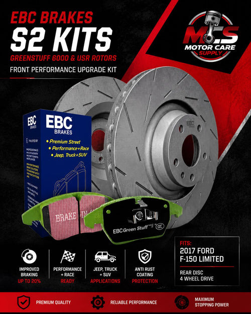 Brake Kit Front & Rear For Ford F - 150 XL / XLT 2015 - 2017Motorcare Supply