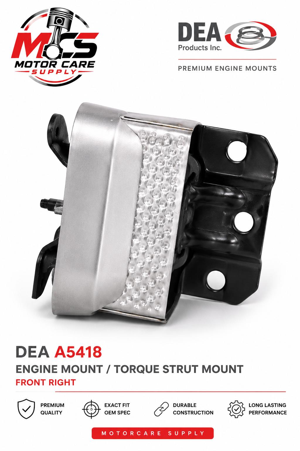 DEA A5418 Engine Mount Front Left or Right Chevrolet Silverado Tahoe Avalanche 1500 2007 - 2014Motorcare Supply