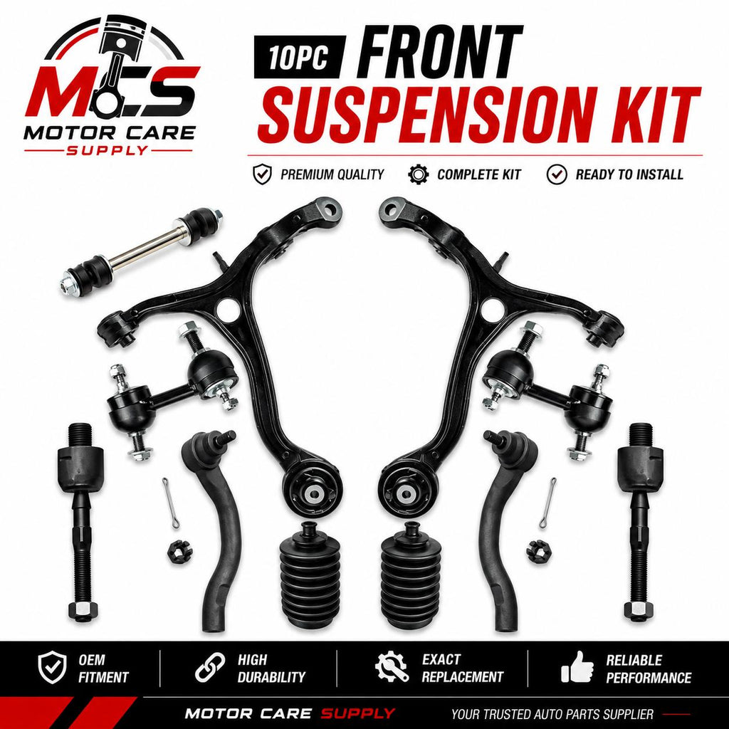 Front End Suspension & Control Arm Kit for Honda Accord 2008 - 2012 – Complete Steering Replacement SetMotorcare Supply