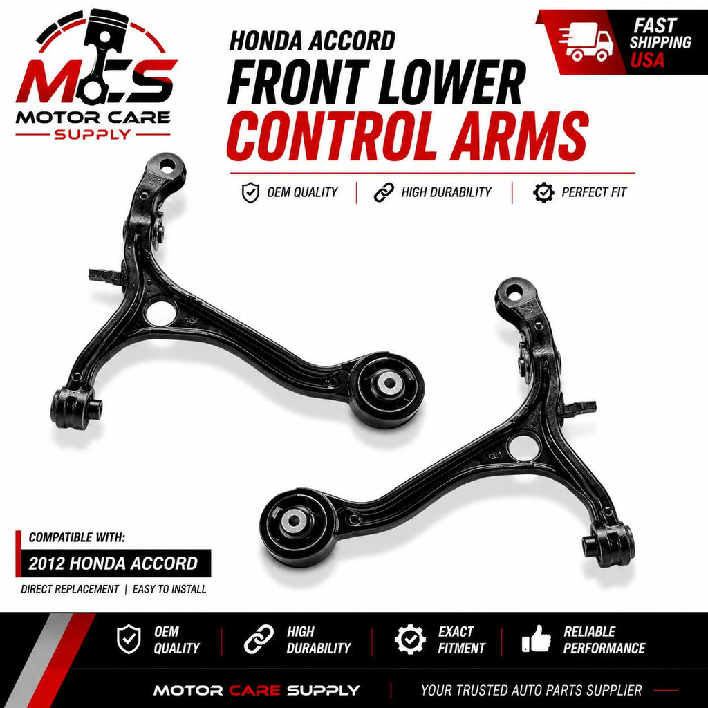 Front End Suspension & Control Arm Kit for Honda Accord 2008 - 2012 – Complete Steering Replacement SetMotorcare Supply