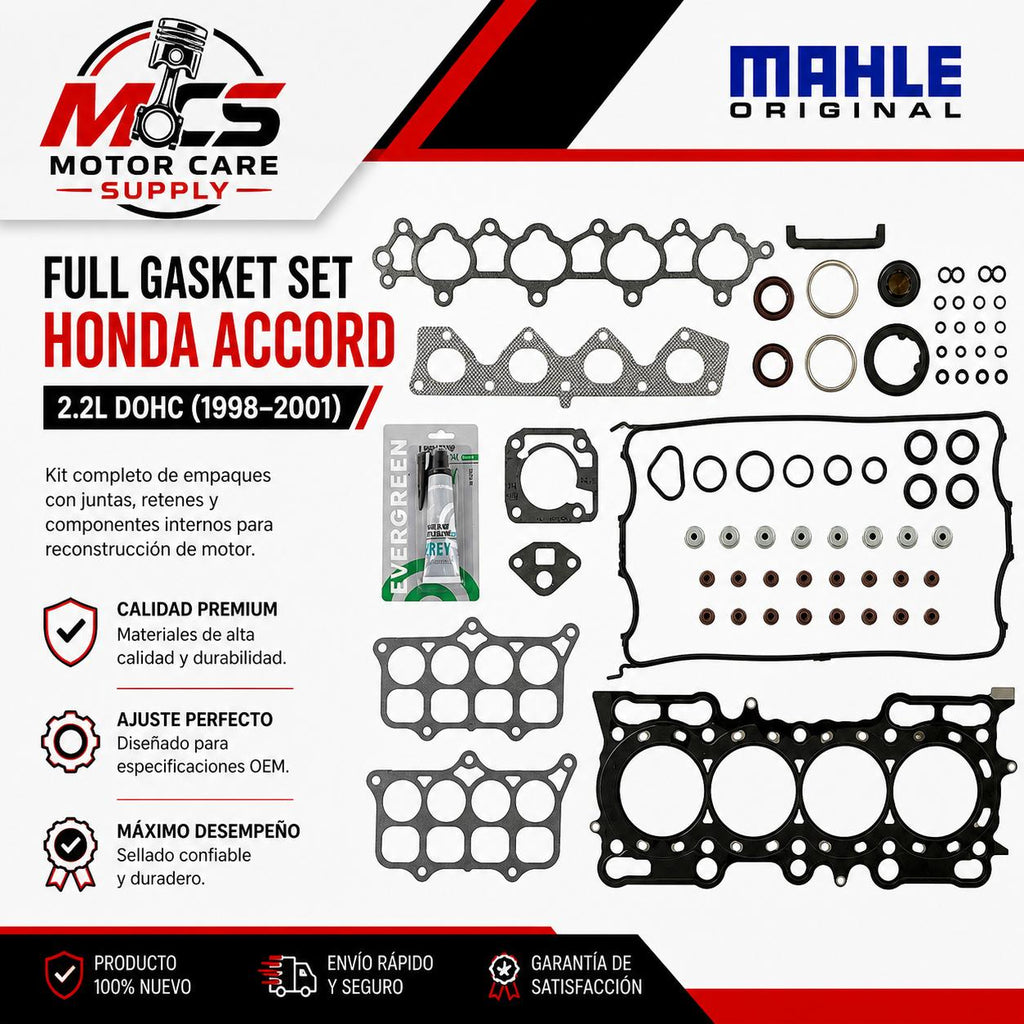 Full Gasket Set Honda Accord 2.2L DOHC 1998–2001 | Engine Rebuild KitMotorcare Supply