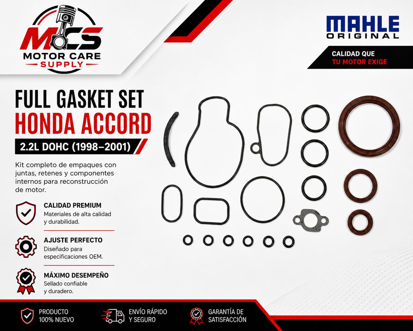 Full Gasket Set Honda Accord 2.2L DOHC 1998–2001 | Engine Rebuild KitMotorcare Supply