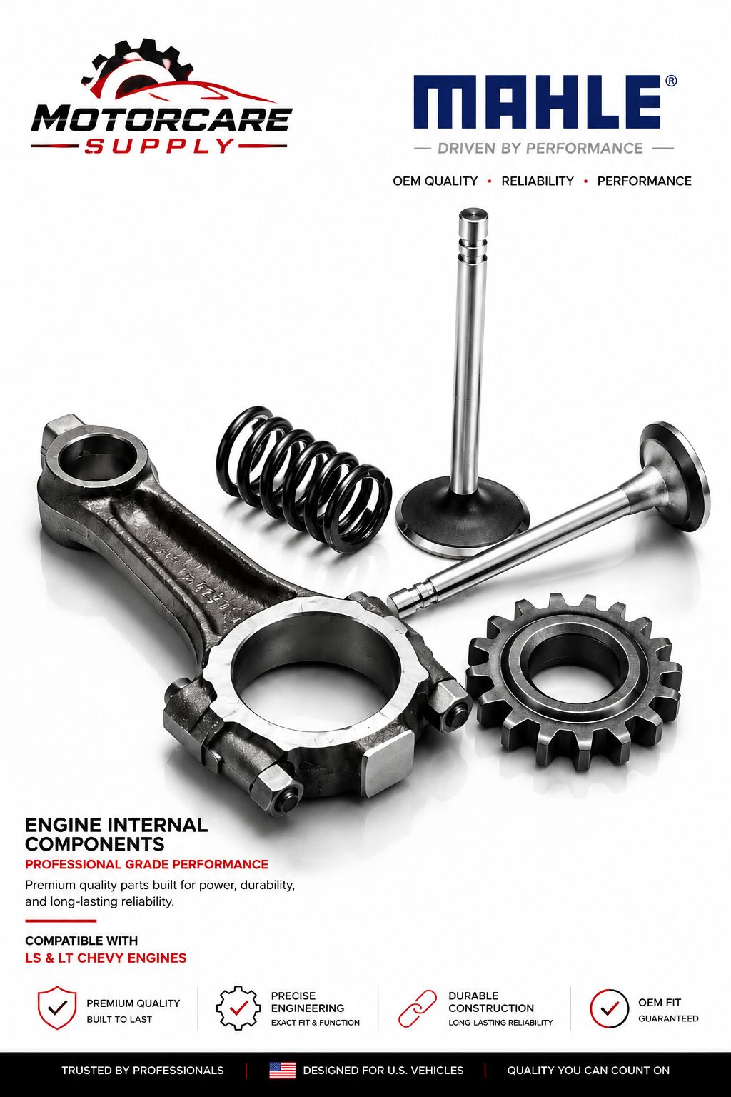 MAHLE LS & LT Chevy Engine ValvesMotorcare Supply