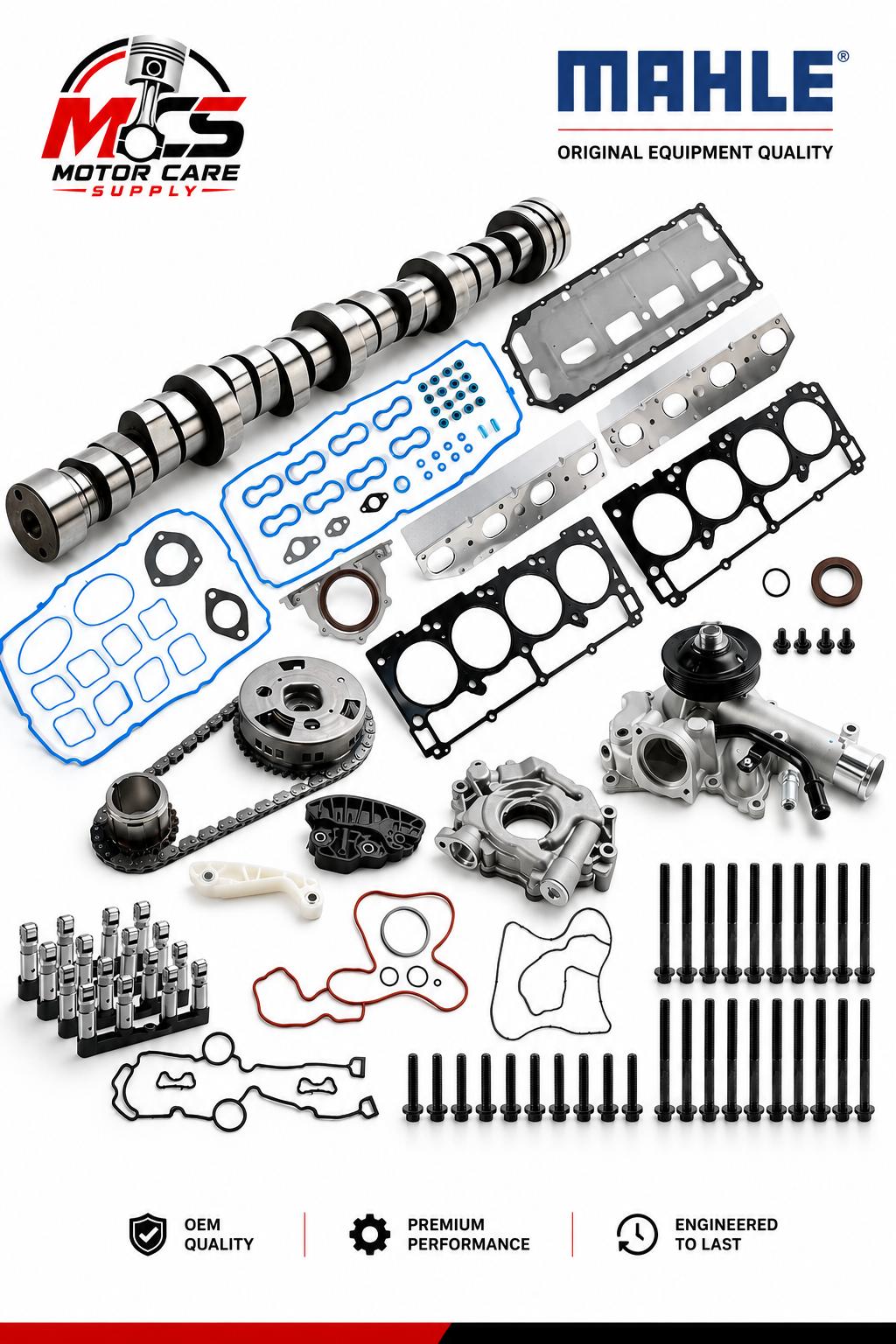 MDS Lifters, Camshaft & Timing Chain Kit for 2011 - 2019 Ram 1500 5.7L HEMI V8Motorcare Supply