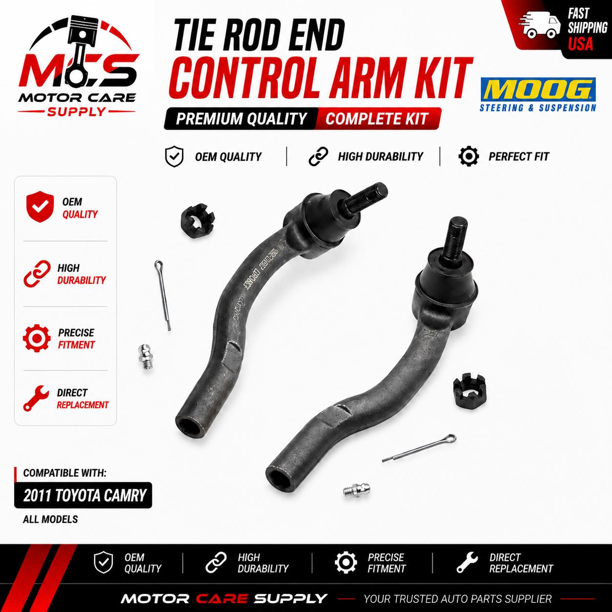 MOOG Front Lower Ball Joint Kit For Toyota Camry 2011 – Premium Suspension ReplacementMotorcare Supply
