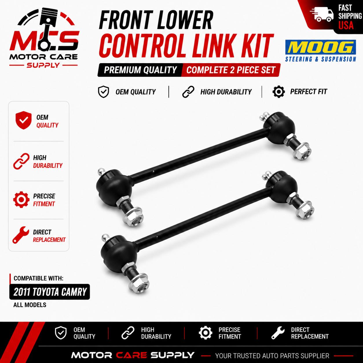 MOOG Front Lower Ball Joint Kit For Toyota Camry 2011 – Premium Suspension ReplacementMotorcare Supply