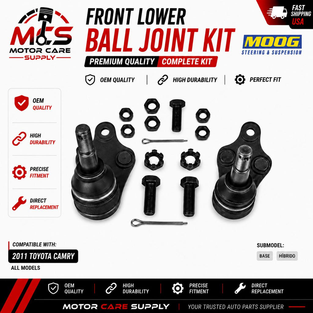 MOOG Front Lower Ball Joint Kit For Toyota Camry 2011 – Premium Suspension ReplacementMotorcare Supply