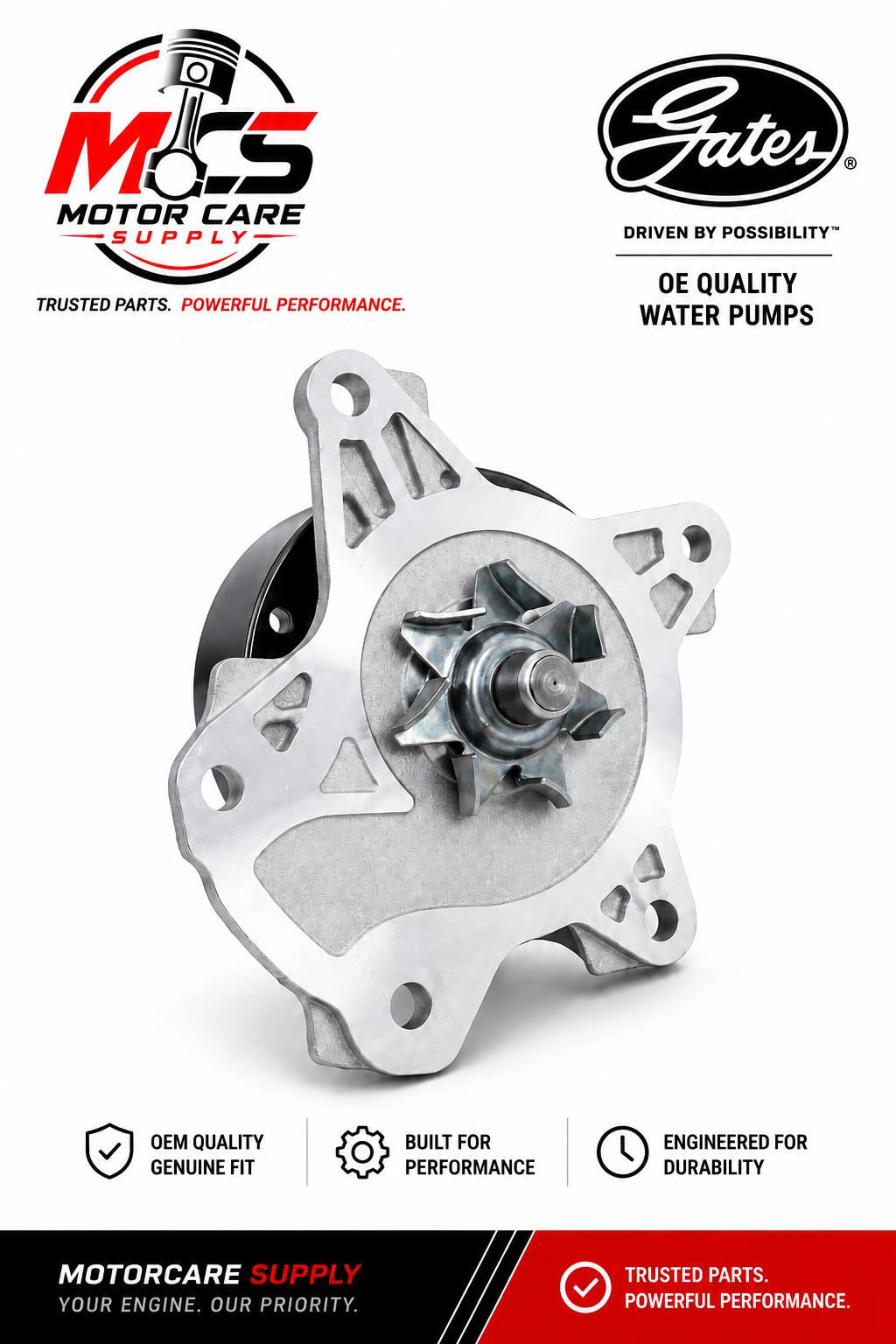 Toyota Corolla 1.8L Water Pump APWP0063 2009 - 2019Motorcare Supply